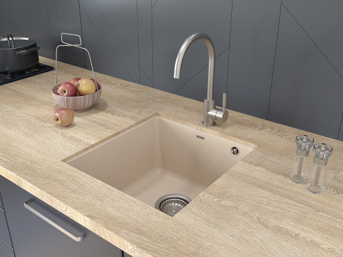 Смеситель для кухни Paulmark HOLSTEIN Ho212063-BS на раковину никель - фото 2